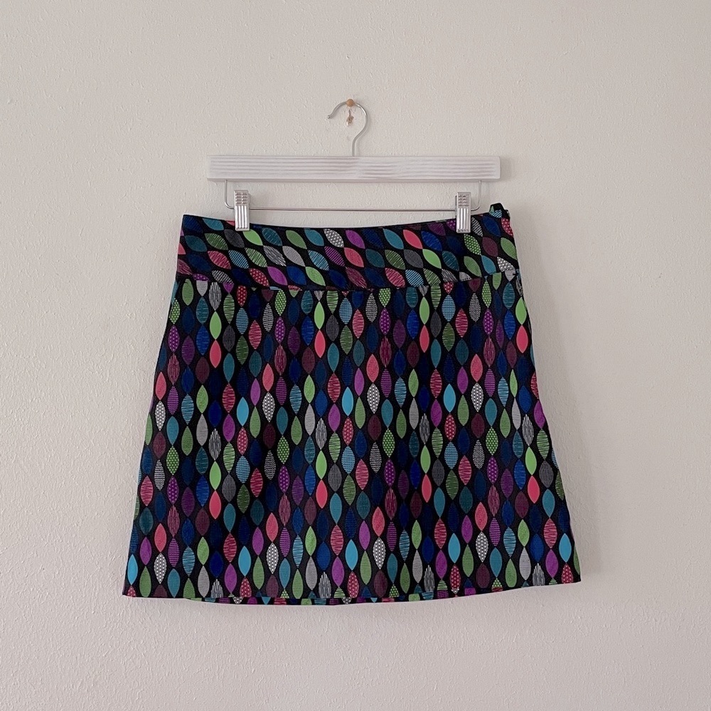 Cutter & Buck Skirt CB DryTec Athletic Skirt Ikat Print Coastal Golf